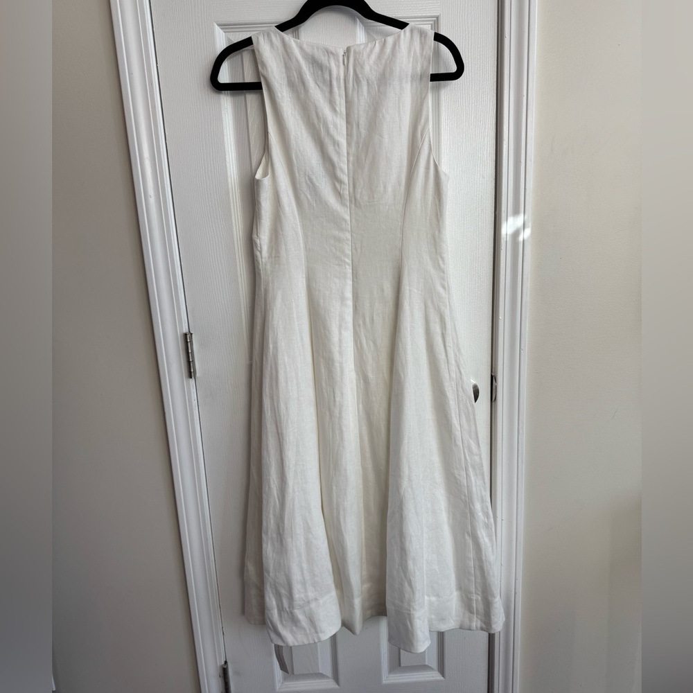 REFORMATION Sebastian Linen Midi Dress Size 6 NWT - Picture 4 of 7